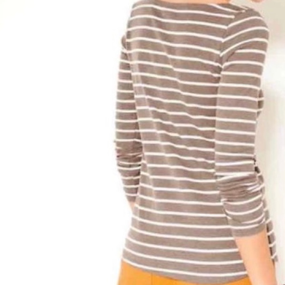 SOFT MOCHA STRIPED TOP - Picture 4 of 10